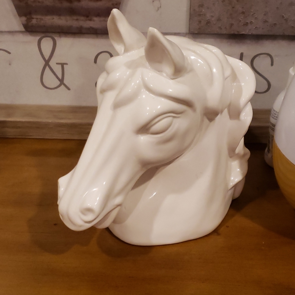 Ceramic horse head